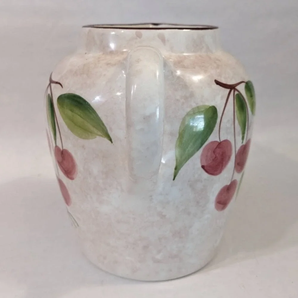Vintage Hand Painted Ceramic Fruit Pitcher Marketplace Ultima Frutta Italy